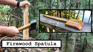 Spatula from Maple Firewood // No Power Tools