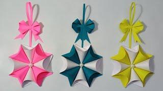 Christmas Ornaments | Christmas Decoration Ideas Using Paper | Christmas Craft Ideas | Paper Crafts