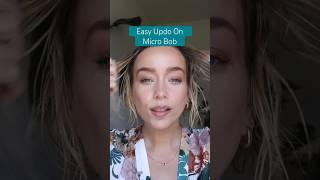Updo On Short Hair #promhair #formalhair #microbob #bobhairstyle #updo #updohairstyle