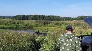 не зная броду... каракат застрял в трясине. помогла лебедка