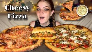 CHEESY PIZZA MUKBANG! (Vegan)