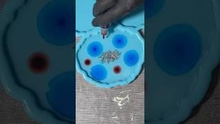 DIY Alcohol ink technique resin art tray tutorial #diy #resin #art #shorts #viral