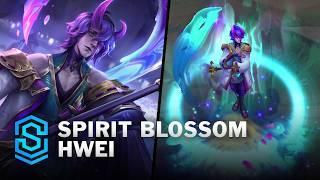 Spirit Blossom Hwei Skin Spotlight - Pre-Release - PBE Preview - League of Legends