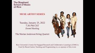 MUSE Artist Series: A Conversation with the Marian Anderson String Quartet