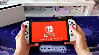  unboxing nintendo switch oled & accessories | aliexpress & ozon 