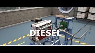 Making a DIESEL motor in AUTOMATION!