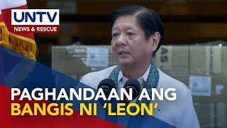 Mga lugar na posibleng salantain ng Super Typhoon ‘Leon’ pinaghahanda ni Pang. Marcos Jr.