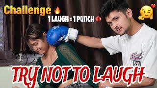 TRY NOT TO LAUGH CHALLENGE vs RUHI ! ( 1 Laugh = 1 Punch ) || The Harshit Vlogs