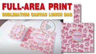 New Sublimation Canvas Lunch Bag