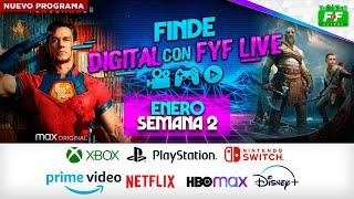 Finde Digital con FyF Live: Segunda semana de enero 2022