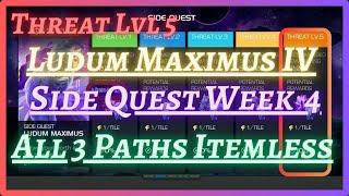 MCOC | September Side Quest Week 4 | All 3 Paths | Ludum Maximus IV | Threat Lvl 5 | Itemless |