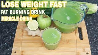 Lose weight FAST with Cucumber- Celery- Apple- Lime Lemon & Ginger Drink | Lose Belly Fat Fast