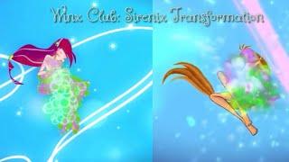 Winx Club:2D Sirenix With Roxy(ButterflyKids)Daphne,Iris and Alyssa (Cosmos Creations)Transformation