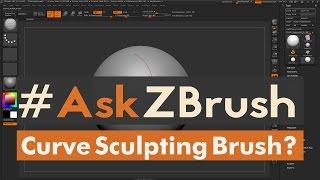 #AskZBrush: “Is there a way to have a Sculpting Brush follow a Curve?”