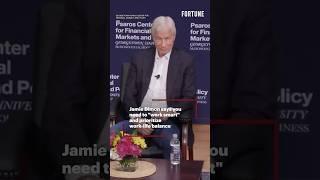 Jamie Dimon says you need to "work smart" and prioritize work-life balance #worklifebalance