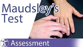 Maudsley's Lateral Epicondylitis Test⎟Lateral Epicondylitis or Tennis Elbow