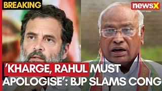 "Congress Accepted They Misled Public, Mallikarjun Kharge and Rahul Gandhi Should Apologise": BJP