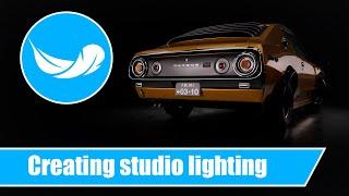 How to create and use a studio lighting in Light Tracer Render