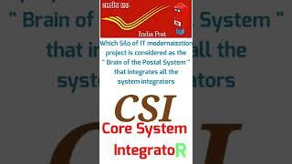 Core System Integrator is the Brain of Postal system that integrates all the system integrators.