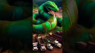AI Travel Relaxing | Natural Discovery | Epic Compilation | Green Anaconda Hungry #trending #shorts