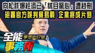 向松祚爆經濟已「怵目驚心」遭秒刪 砲轟官方誤判貿易戰 企業將成片倒- 汪潔民《夢想街之全能事務所》精華篇 網路獨播版