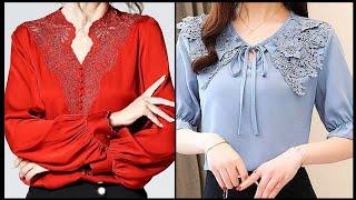 Allegra K Women's Office Keyhole Elegant Stand Collar Long Sleeve Button Blouse for Christmas party