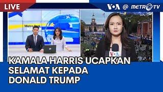 Laporan VOA untuk Metro TV: Kamala Harris Ucapkan Selamat kepada Donald Trump