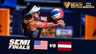 Cannon/Kraft vs. Tina/Anastasija - Semi Final Highlights | Doha Finals 2024 #BeachProTour