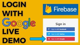 How to add Google login button in your website | Live example Firebase login with Google | Shinerweb