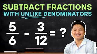 How to Subtract Fractions with Unlike Denominators | @ProfD