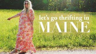 A week in Maine: small-town thrift stores, lupines, + fresh seaweed masks