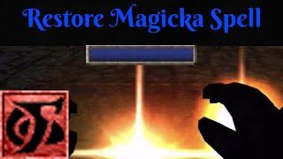 How to Make a Restore Magicka Spell in Morrowind