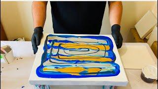 Sometimes just adding that little extra, makes the creation! Abstract Fluid Art Painting