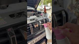Bhiwadi car decor New Scorpio Logo Smoke Install #scorpiologo #caraccessories #carlover #shorts