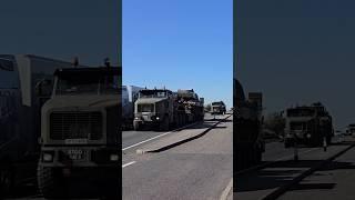 British Army Challenger 2 Main Battle Tanks being hauled by Oshkosh 1070F with FTX Logistics.