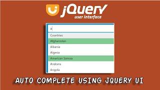 Autocomplete Input using jQuery UI