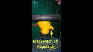 #shorts Gas Cylinder Regulator Fitting#How to remove and fix Gas regulator