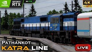 Pathankot Katra line route LIVE  RAILWORKS....#indianrailways #railworks #gaming #live