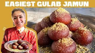 EASIEST GULAB JAMUN at home in minutes - 30 minute dessert!