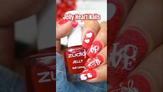 Zudio’s NEW Jelly Polish = No More DIY! | Heart Jelly Sandwich Nail Art  #zudionailpolish