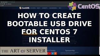 How to create bootable USB drive for CentOS 7 installer