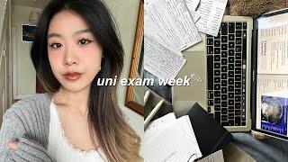 UNI EXAM WEEK️(realistic) med student study vlog, 5am mornings, being productive