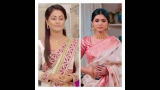 Nani poti in same colour saree in yrkkh  #trending #yrkkh #akshara #akshu #naira #kartik