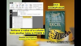 DAX: LOOKUPVALUE - Retrieve value of a column from another table in POWER BI