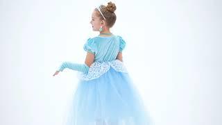 AmzBarley Girls Princess Dress for Child Dressing Costume Kids Fancy Party Birthday Cosplay Dresses