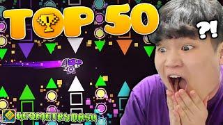 BUILDING MY HARDEST CHALLENGE (TOP 50 DIFFICULTY) | Geometry Dash