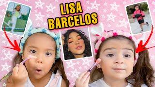 ME TRANSFORMEI NA LISA BARCELOS ** Make, look e cabelo ** | ft. Maria Flôr Mascarenhas