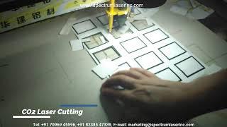 CO2 Paper Cutting Machine video - SPECTRUM LASER INC. #PaperLaserCuttingMachine