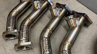 Rotated uppipe Wastegate merge welding —— Tig weld and Fabrication — Subaru Turbo Kit Fab