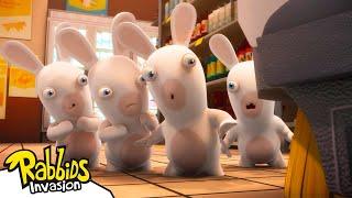 Rabbids vs. the Vacuum Cleaner | RABBIDS INVASION  | Cartoon for Kids